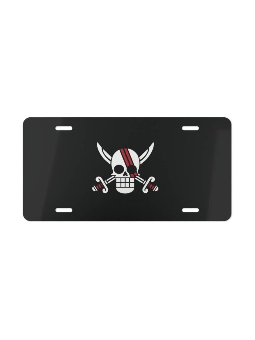 Pirate Flag 12x6 Vanity Plate, Skull Car Tag, Novelty License Plate